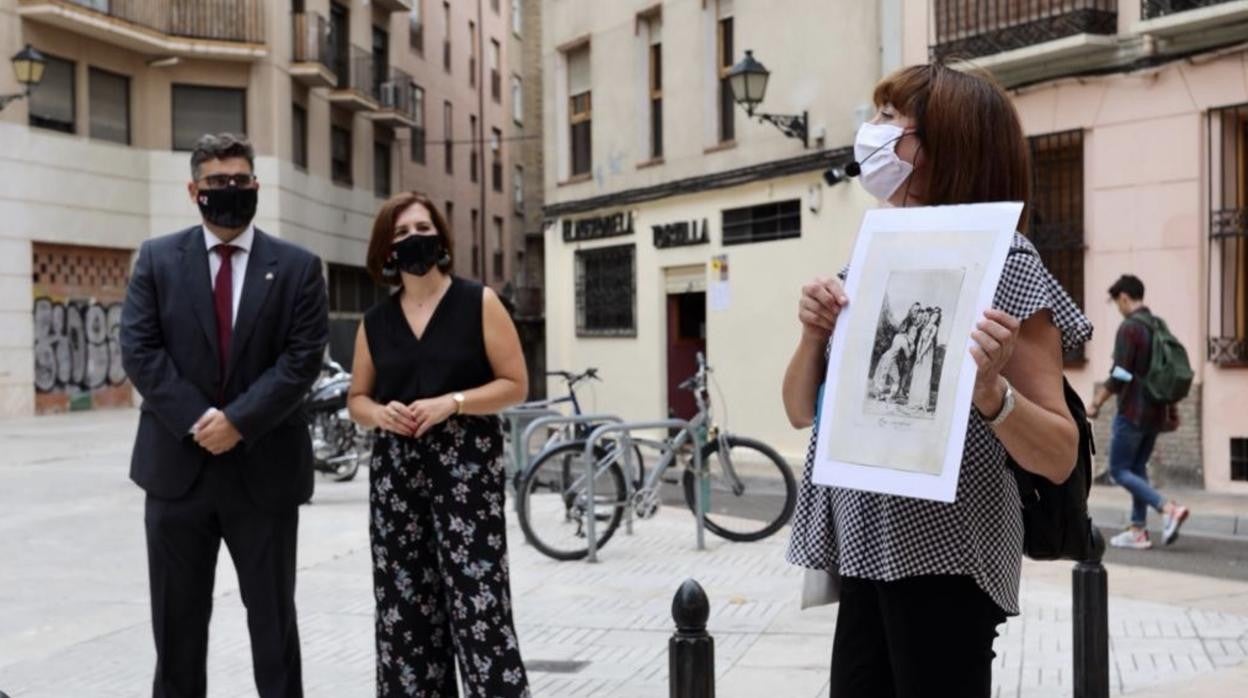 La nueva ruta fue turística dedicada a Goya recorre el Casco Antiguo de Zaragoza. El recorrido fue presentado oficialmente este martes