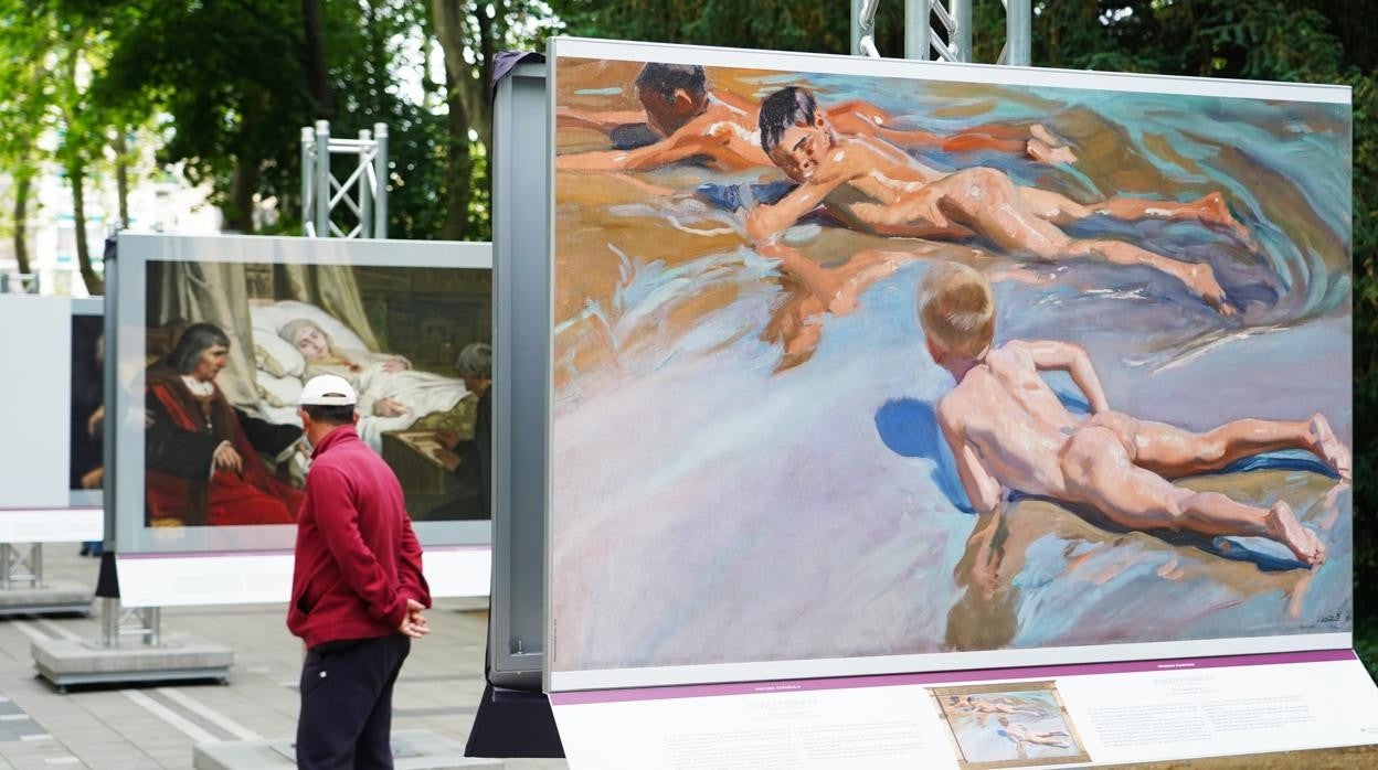 La exposición 'El Prado en las calles', durante su paso por Valladolid