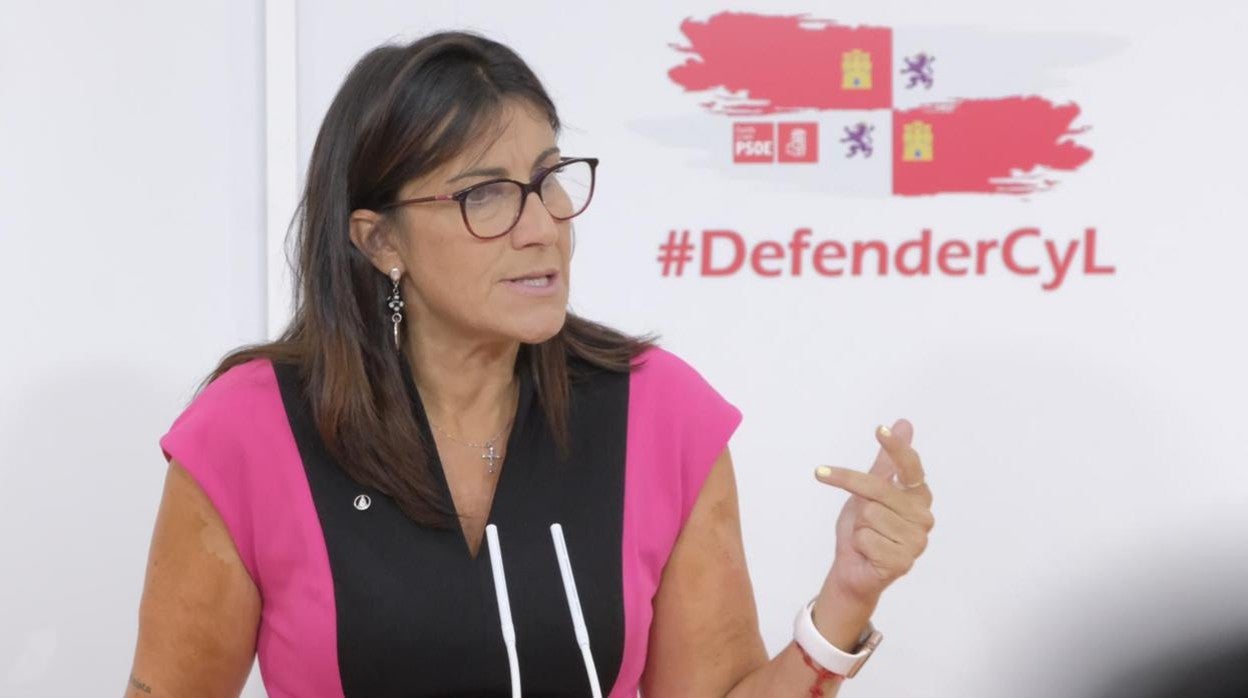 La secretaria de Organizacion del Partido Socialista de Castilla y León (PSCL), Ana Sánchez.