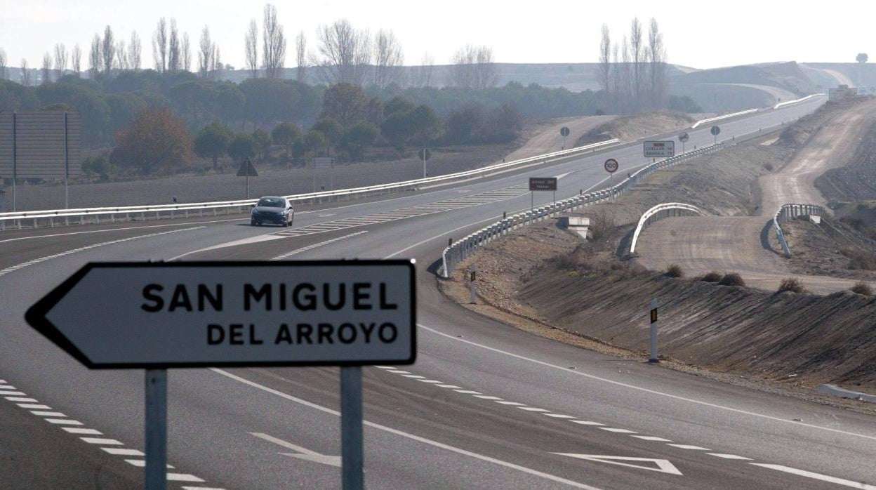 Cartel de San Miguel del Arroyo (Valladolid).