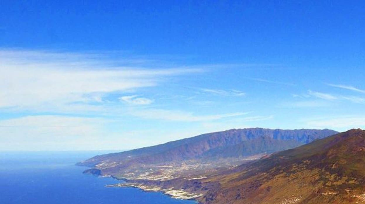 Vista aérea del sur de La Palma