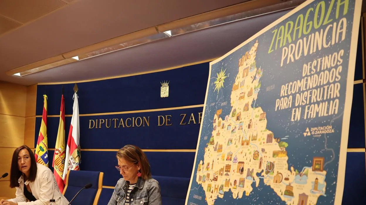 El mapa didáctico fue presentado este martes por la Diputación de Zaragoza