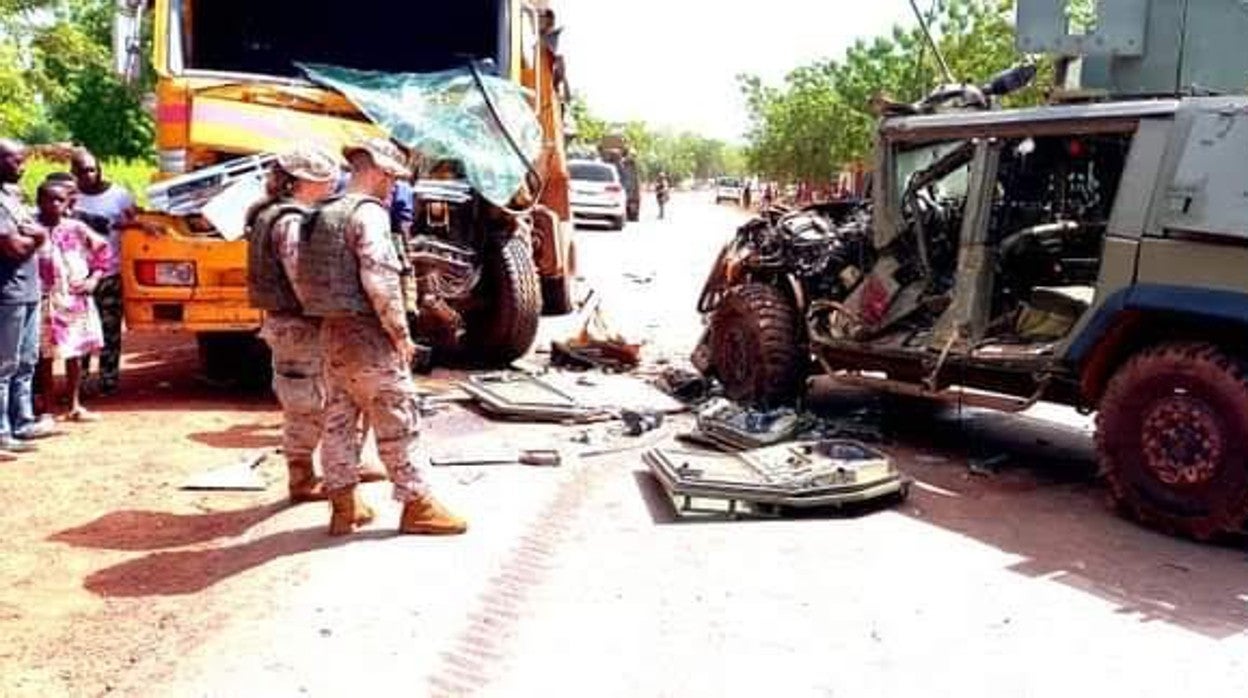 Estado en el que quedó el vehículo tras el accidente