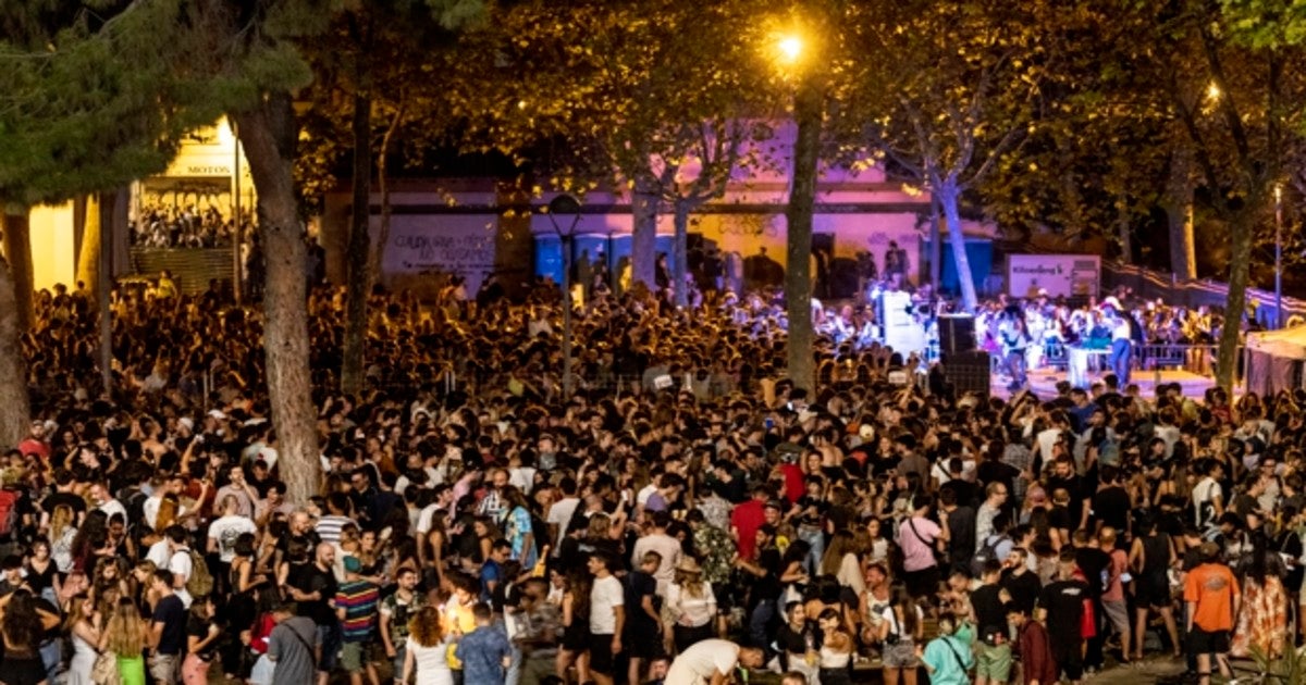 Botellones durante las fiestas de Sants