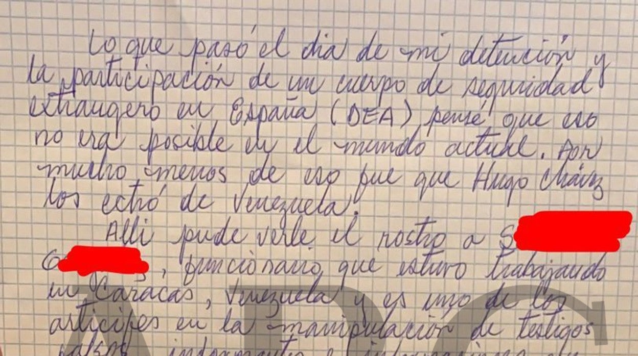 El manuscrito del Pollo Carvajal enviado a ABC
