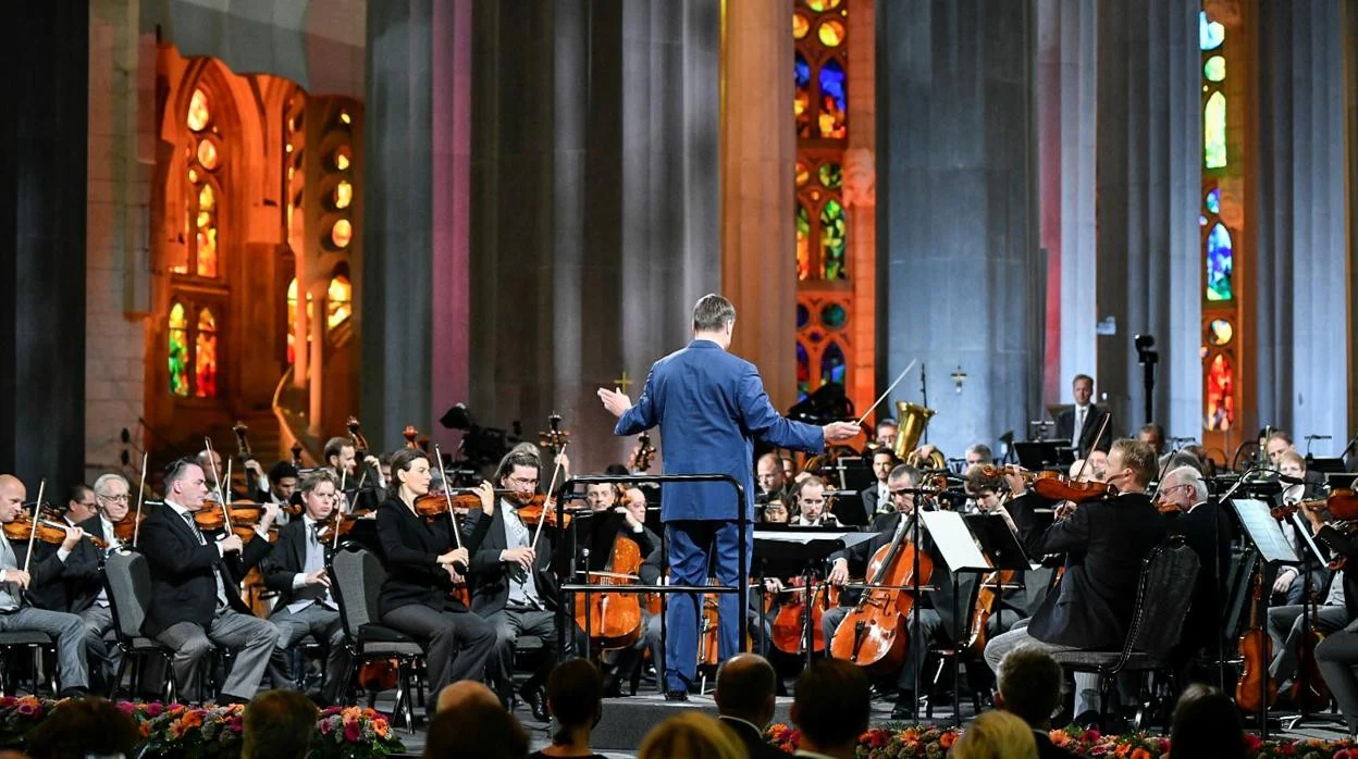 La Filamónica de Viena, durante su concierto en la Sagrada Familia