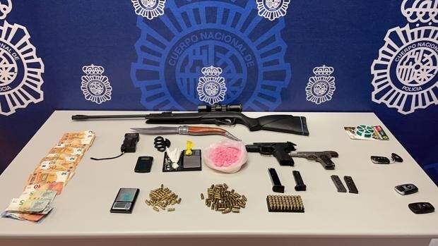 Dos detenidos en Elche con armas y la nueva «cocaína rosa», mucho más adictiva y cara