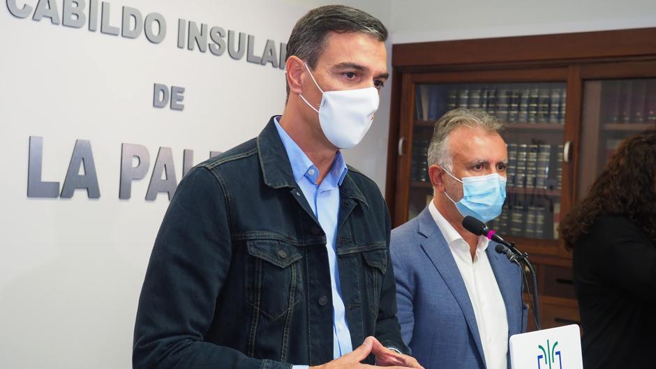 Pedro Sánchez traslada a los ciudadanos de La Palma «la garantía de su seguridad»