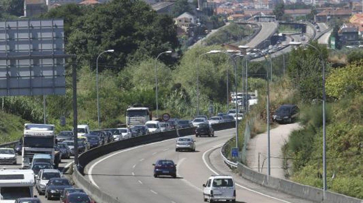 La AP-9, a su paso por Vigo, en una imagen de archivo