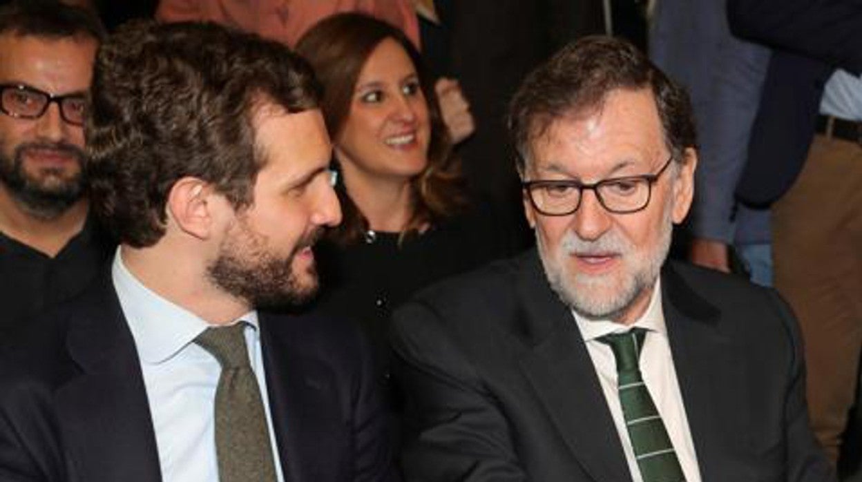 Pablo Casado y Mariano Rajoy, en una imagen de archivo