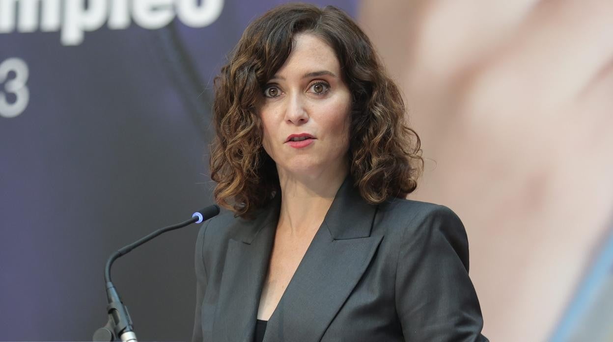 La presidenta de la Comunidad de Madrid, Isabel Díaz Ayuso