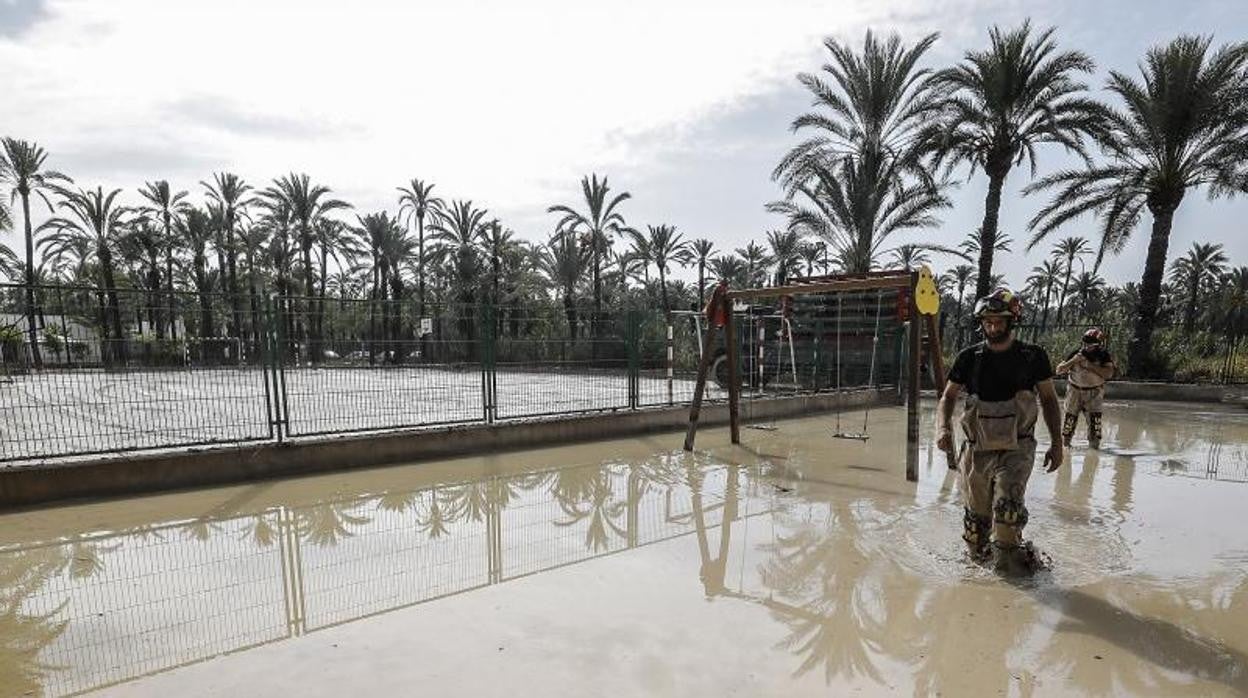 Una zona afectada por las inundaciones sufridas en la Vega Baja en 2019