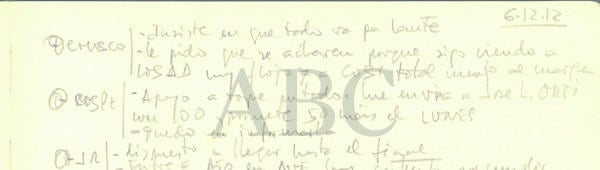 Extractos de las agendas de Villarejo