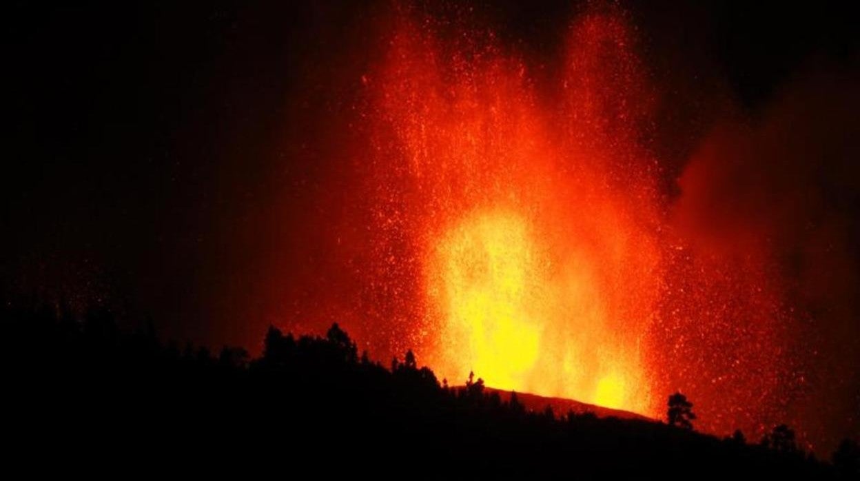 Imágenes de la erupción del volcán de La Palma