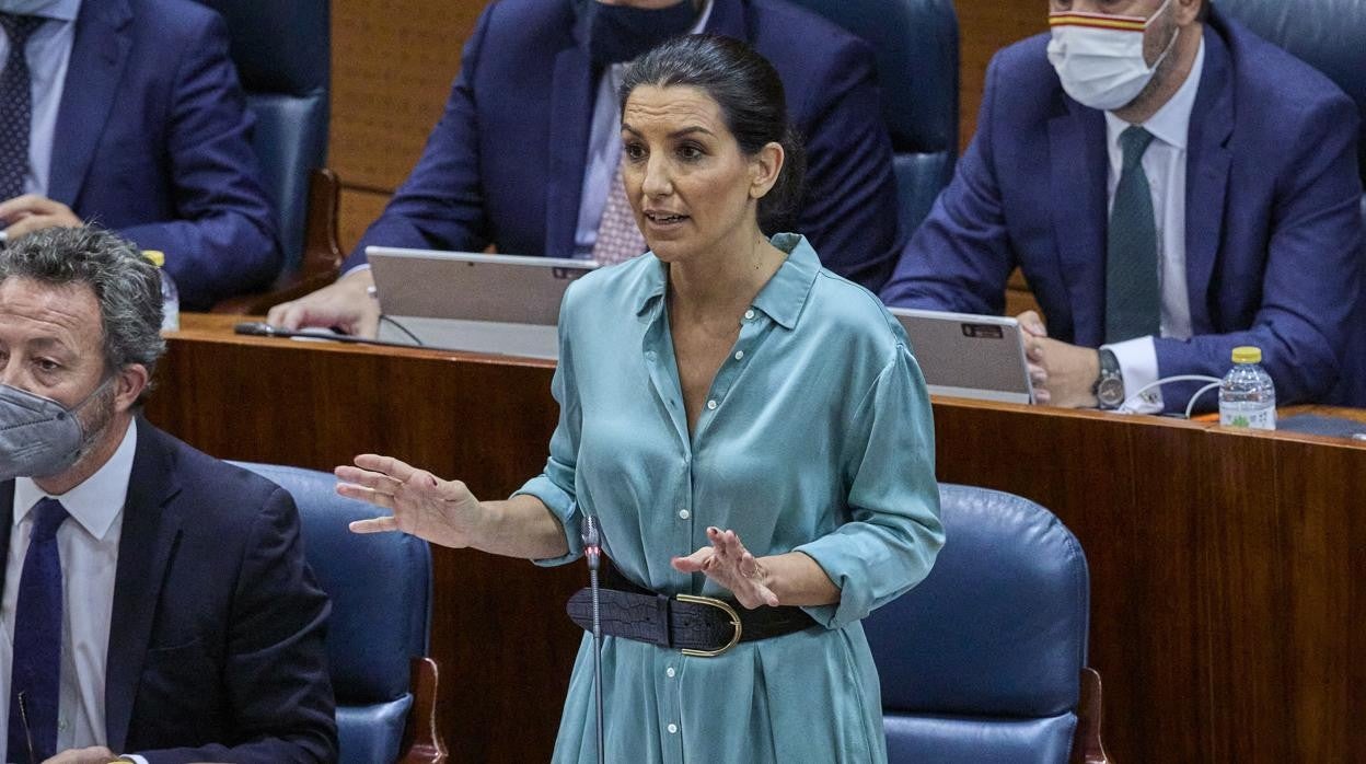 Rocío Monasterio en la Asamblea de Madrid