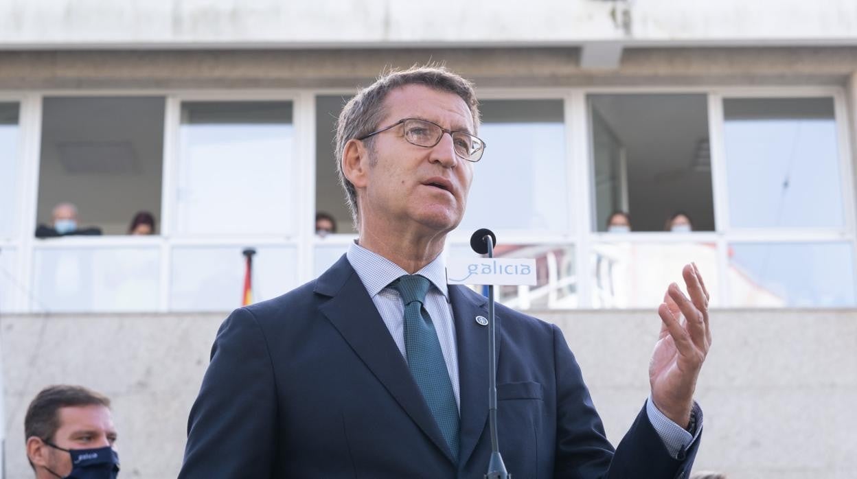 Feijóo, este miércoles durante un acto en A Estrada (Pontevedra)