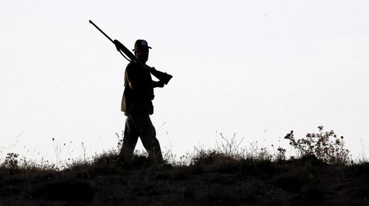 Un cazador en Horcajo de Santiago