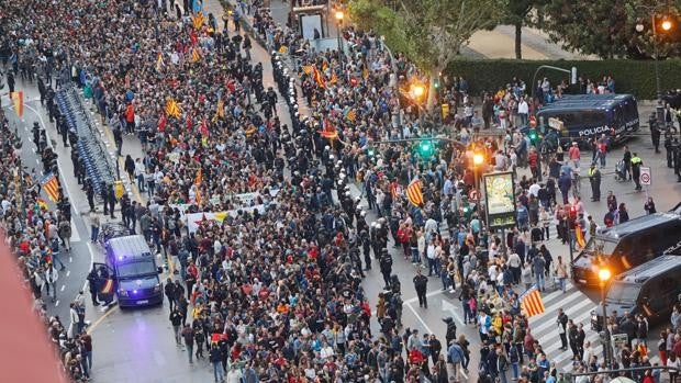 Horario y recorrido de las manifestaciones del sábado por el 9 de Octubre en Valencia