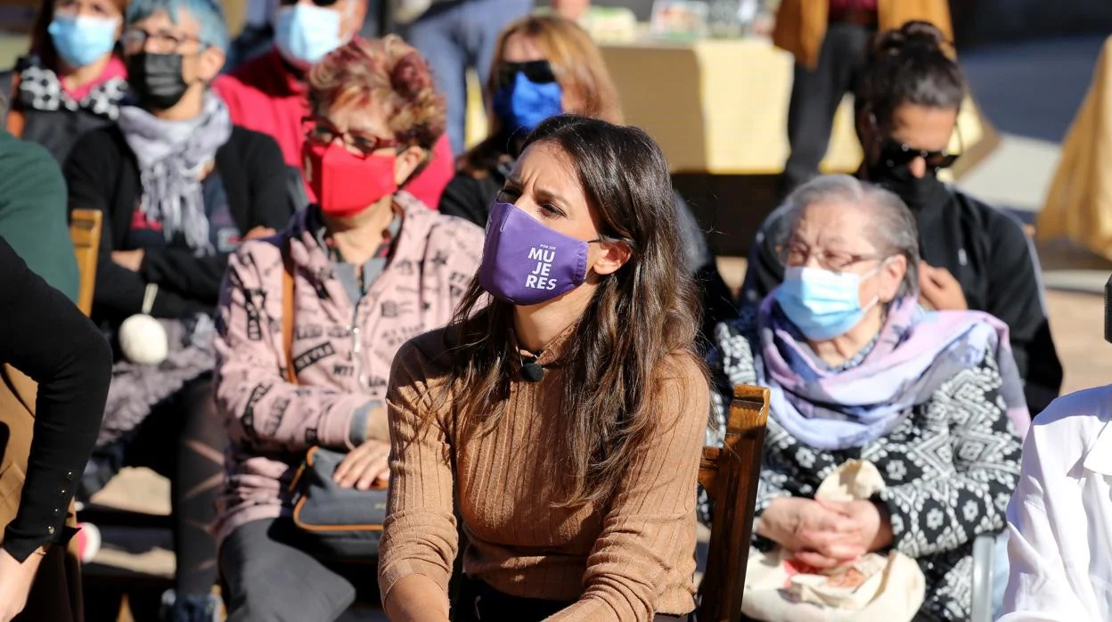 Montero durante la celebración del Día Internacional de las Mujeres Rurales