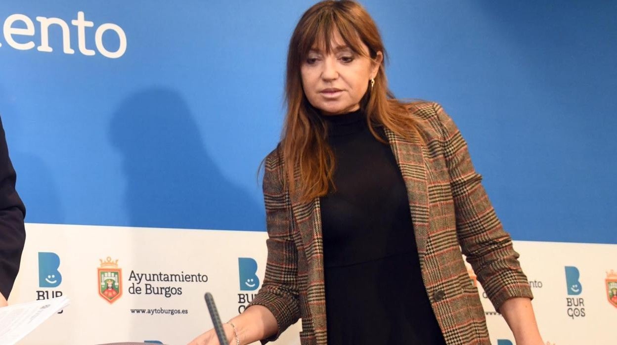 Carolina Blasco, portavoz del Grupo Municipal en el Ayuntamiento de Burgos, en una imagen de archivo