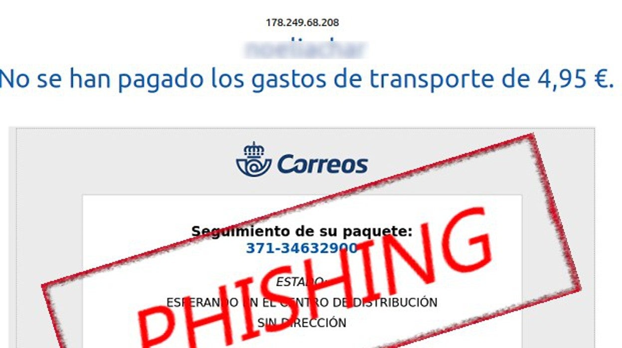 Una alerta por una estafa con un falso aviso de Correos