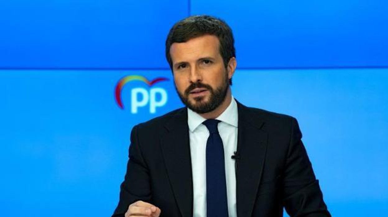 El presidente del Partido Popular, Pablo Casado