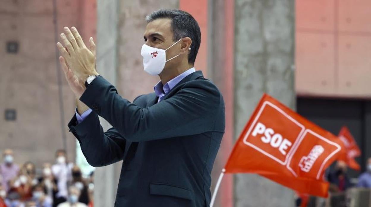 Pedro Sánchez durante el 40 Congreso Federal del PSOE