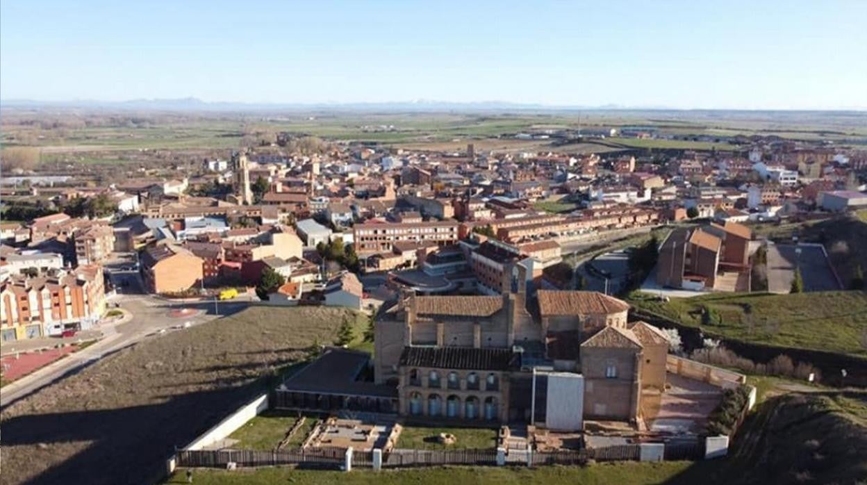 Panorámica de Sahagún, municipio leonés sobre el que Javier Fernández Tejerina ha desarrollado la app