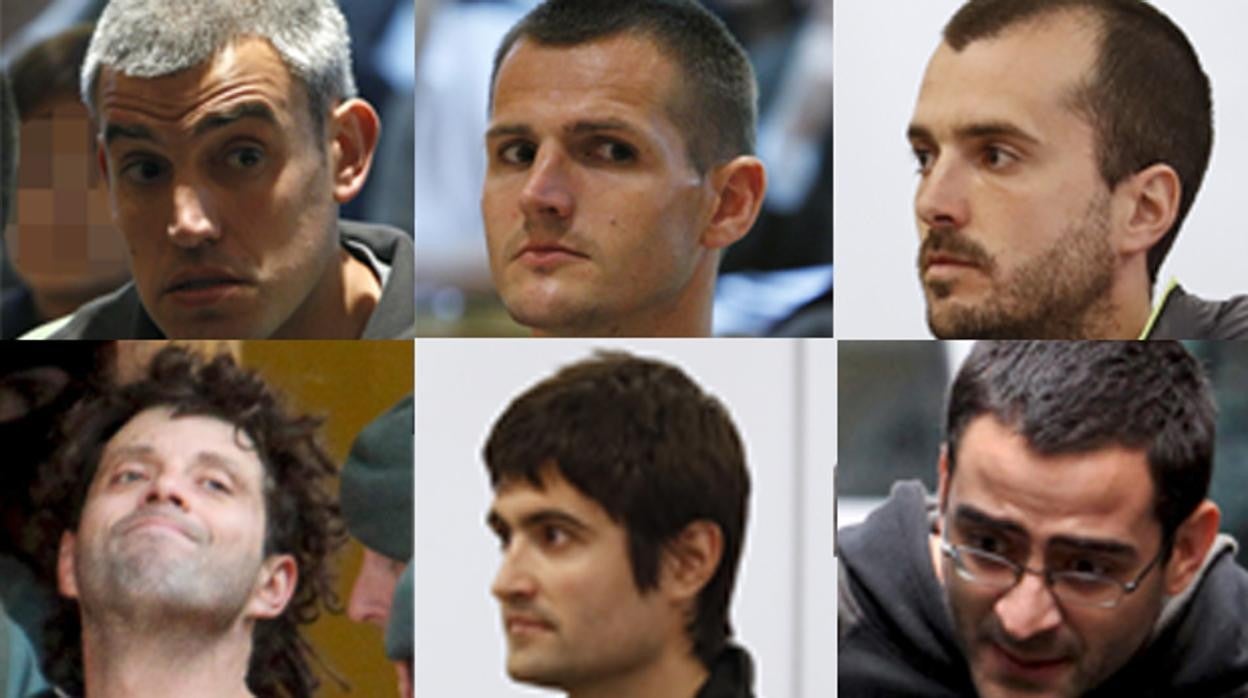 Sarasola, Portu, Larretxea, Pastor, Aguinalgalde y Zapirain son algunos de los etarras con condenas más largas y recientes