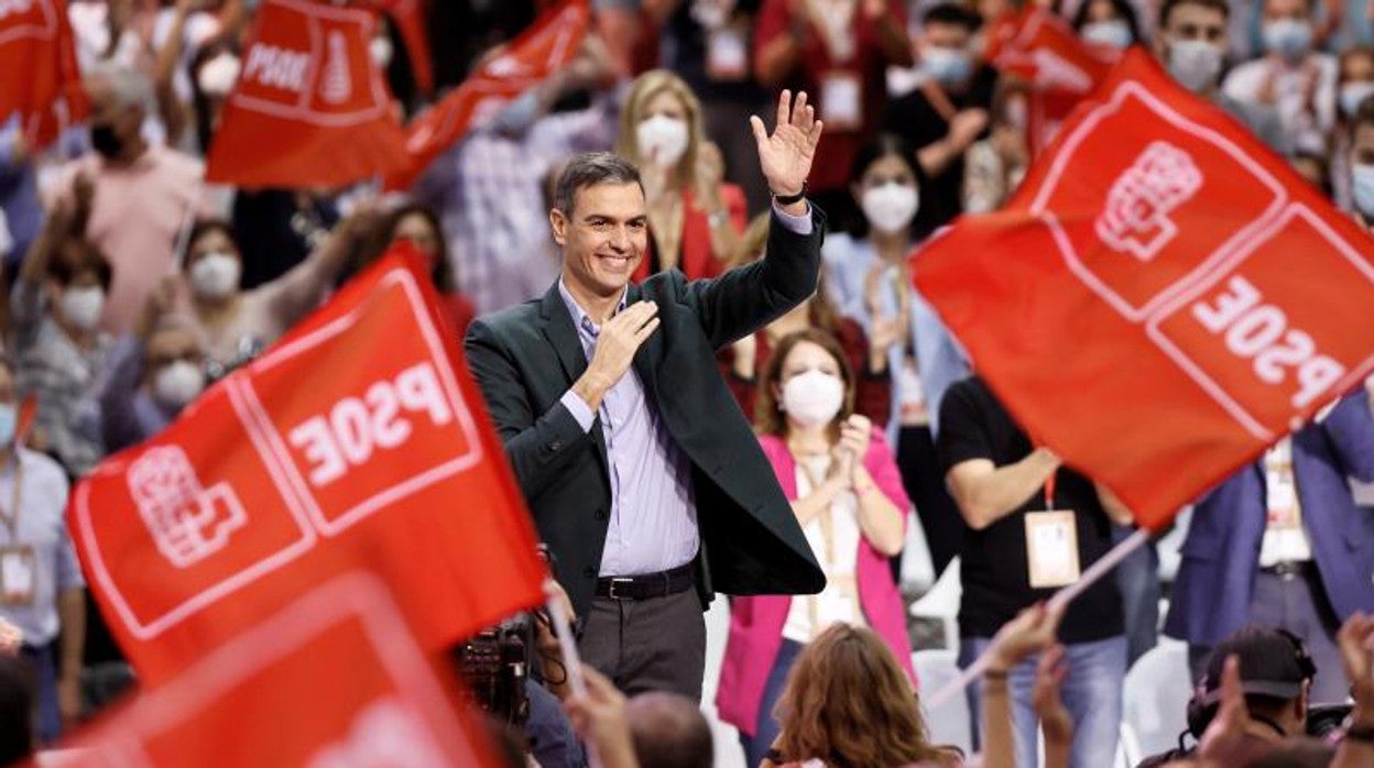 Pedro Sánchez durante el Congreso Federal del PSOE