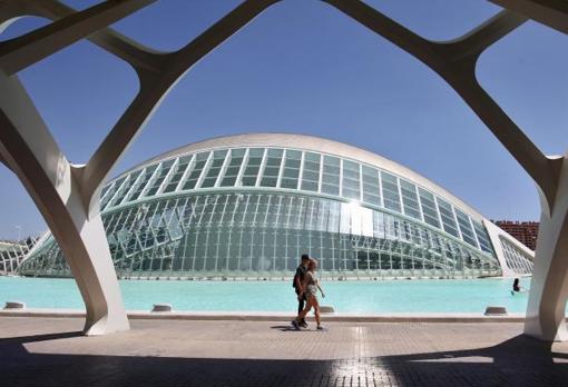 Exterior de la Ciudad de las Artes y las Ciencias de Valencia