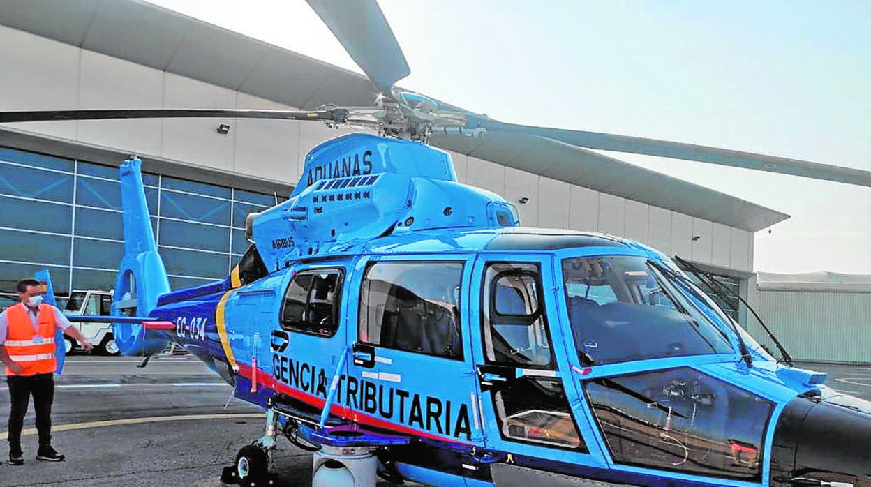 Un helicóptero del Servicio de Vigilancia Aduanera