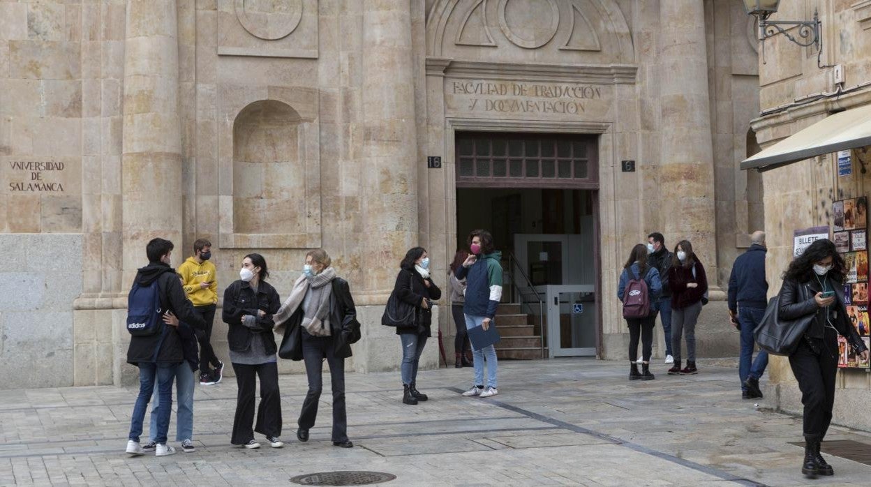 Estudiantes de la Universidad de Salamanca, en una imagen de archivo