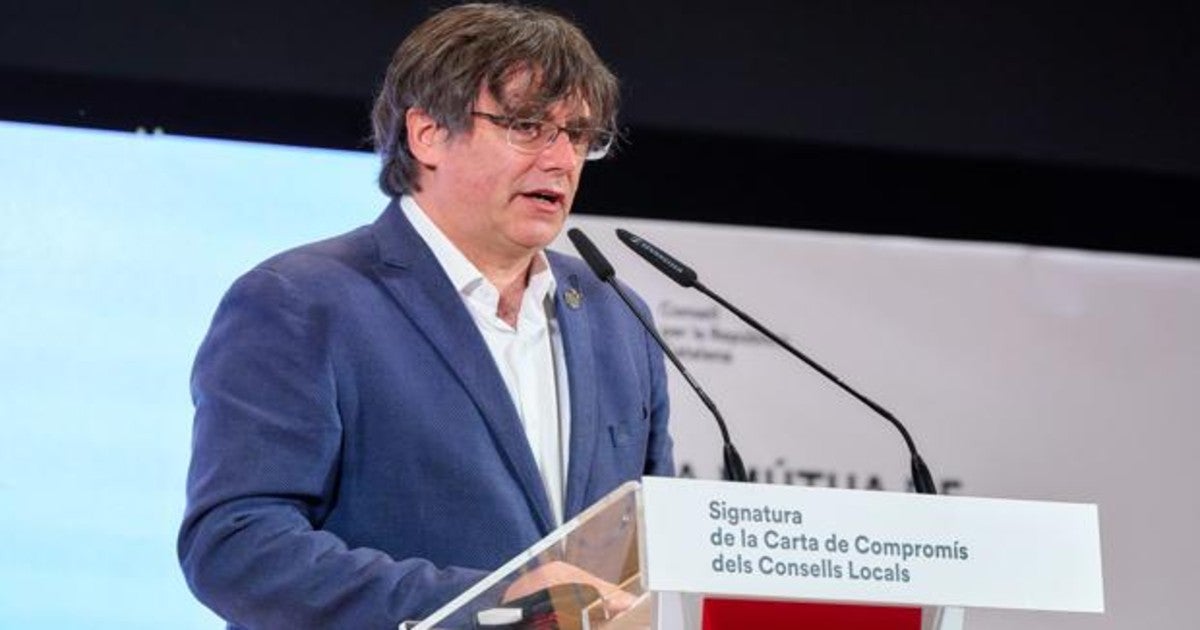 Puigdemont, en un acto reciente del Consell