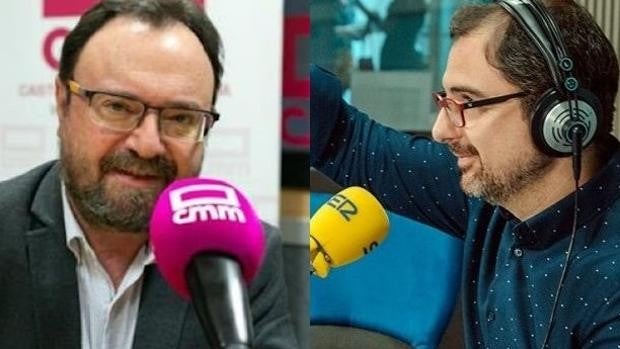 Ismael Barrios, nuevo director general de Comunicación de CMM, y Óscar García, de la radio