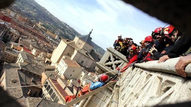 Este fin de semana regresan a Toledo las Jornadas de Rescate en Altura con maniobras públicas