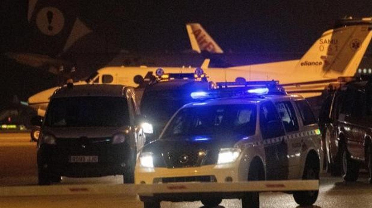 Despliegue de la Guardia Civil en el aeropuerto de Palma