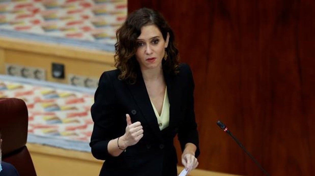 La presidenta de la Comunidad de Madrid, Isabel Díaz Ayuso