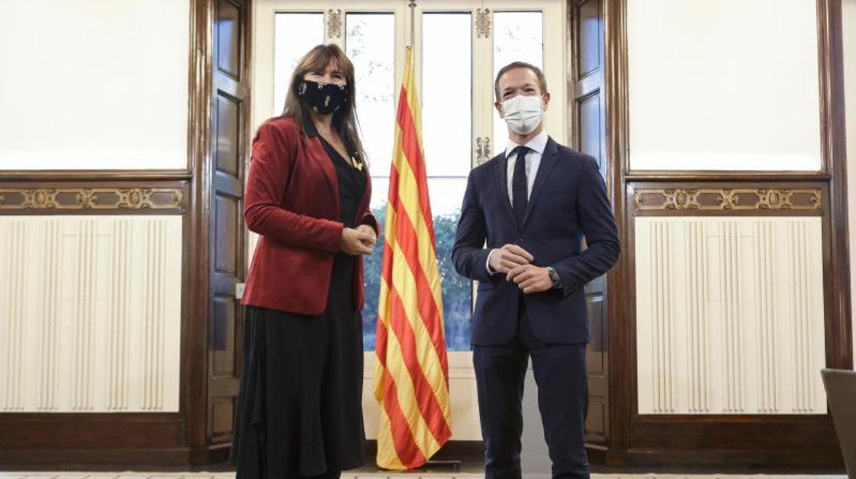 Borràs, con Gil en el Parlament este viernes