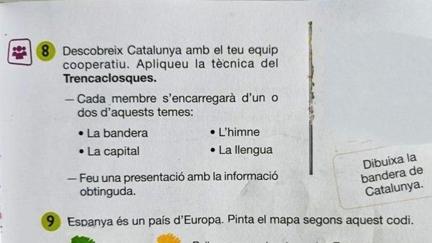 Una editorial corrige un libro de Primaria en el que se excluía el español como lengua de Cataluña