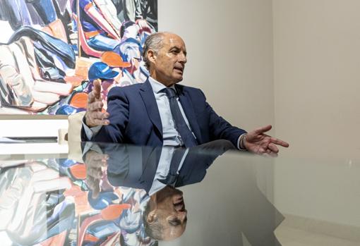 Francisco Camps, en un momento de la entrevista