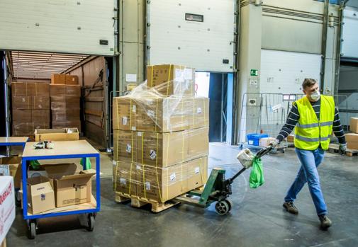 Distribución de material sanitario durante los meses más complicados de la pandemia