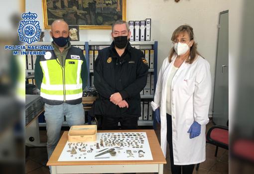 La Policía Nacional recupera en Albacete y Cuenca más de 400 piezas arqueológicas expoliadas