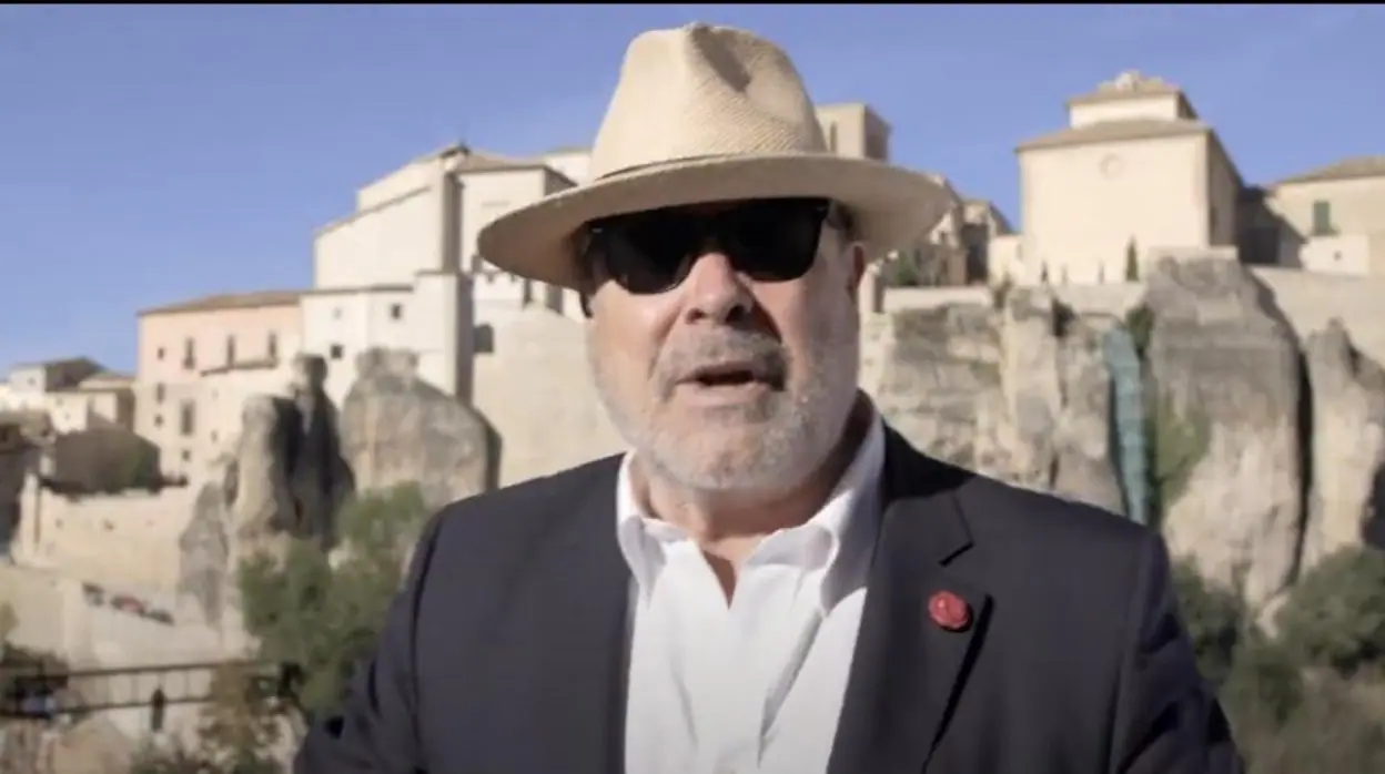 Captura del vídeo promocional de la provincia de Cuenca con Antonio Resines como protagonista