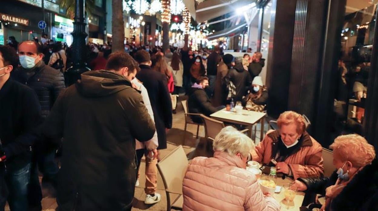 Ambiente en el centro de Vigo