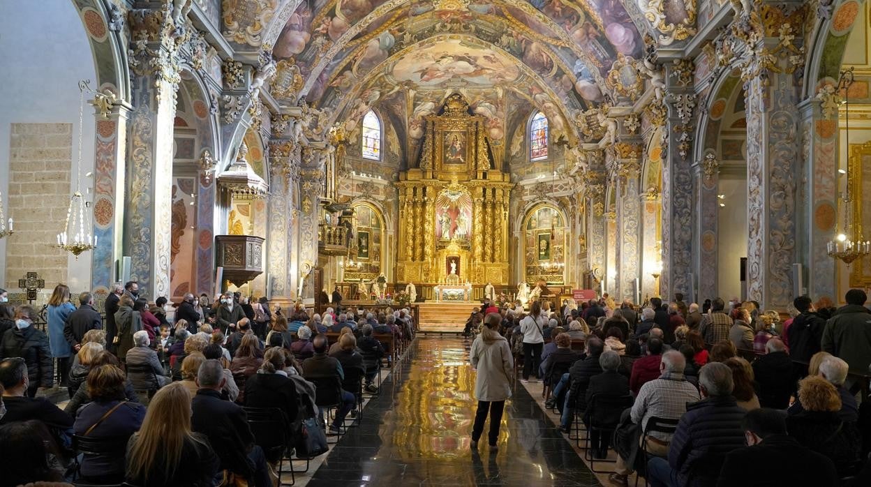 Interior de la parroquia de San Nicolás de Valencia