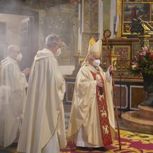 El cardenal Antonio Cañizares en la parroquia de San Nicolás (Valencia)