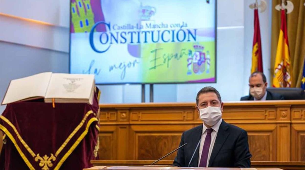 García-Page, en un acto del Día de la Constitución