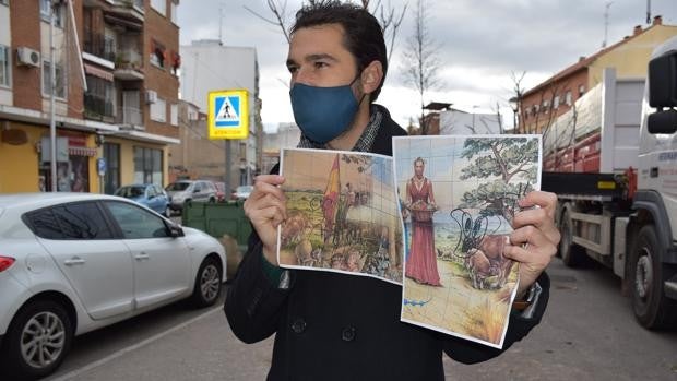 Realizan pintadas en el mural de la plaza de San Jerónimo