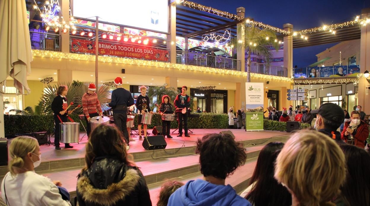 Un momento del concierto de Navidad